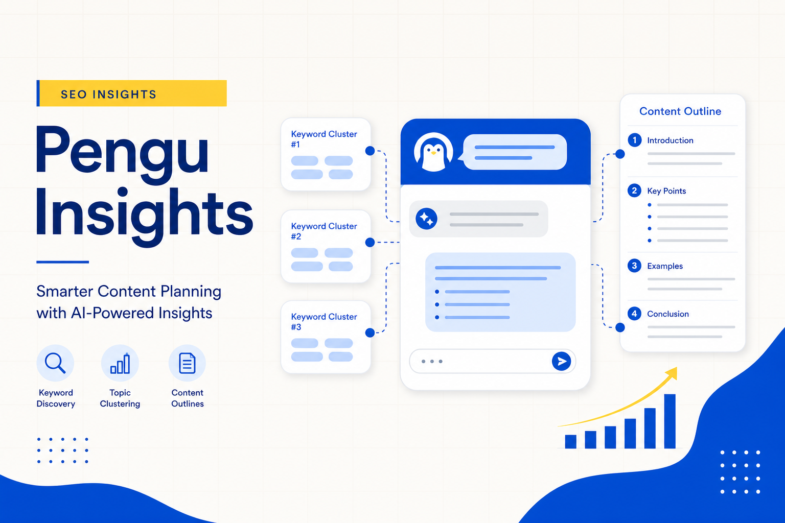 Workflow illustration of a ChatGPT-assisted SEO content system from keywords to edited publish-ready posts